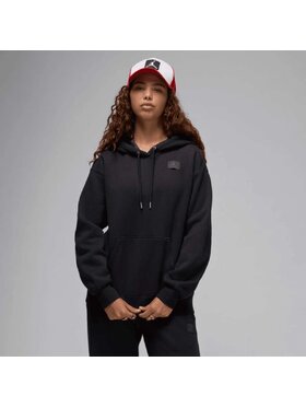 Nike Nike Bluza Flight Fleece Satin-Lined Pullover Hoodie Czarny Regular Fit