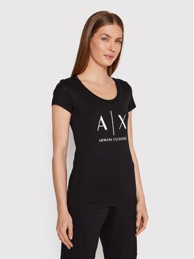 Armani Exchange Armani Exchange Póló 8NYT70 YJ16Z 1200 Fekete Regular Fit