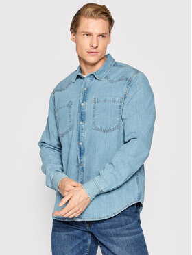 Americanos Americanos camicia di jeans Dallas Blu Regular Fit