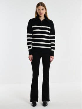 BIG STAR BIG STAR Sweter STRIPALIA Czarny Comfort Fit