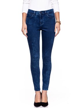 Wrangler Wrangler Jeansy HIGH RISE SKINNY Niebieski Skinny Fit