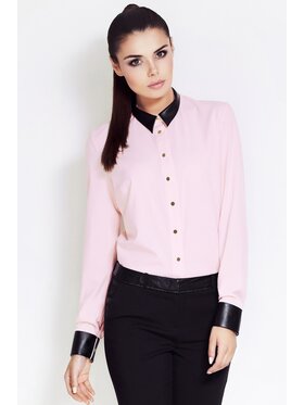 Awama Awama Košeľa A050 Ružová Basic Fit
