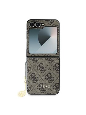 Guess Guess Etui na telefon Flip6 Brązowy