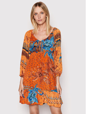 Iconique Iconique Každodenní šaty Aisha IC22 146 Oranžová Regular Fit