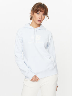 New Balance New Balance Džemperis ar kapuci Essentials Stacked Logo Hoodie WT31533 Zils Regular Fit