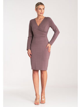 FIGL FIGL Sukienka codzienna M1078 Brązowy Regular Fit