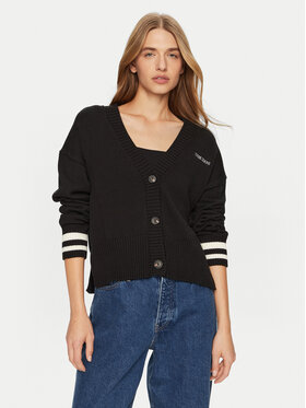 Guess Jeans Guess Jeans Кардиган W4BR81 Z3HM1 Черен Regular Fit