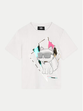 Karl Lagerfeld Kids Majica Z30184 D Écru Regular Fit