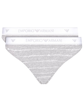 Emporio Armani Underwear Emporio Armani Underwear Súprava 2 kusov brazílskych nohavičiek 163337 1P219 04148 Sivá