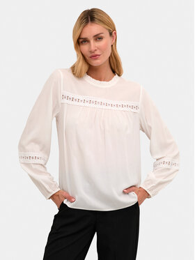 Kaffe Kaffe Bluse Freya 10508200 Écru Regular Fit