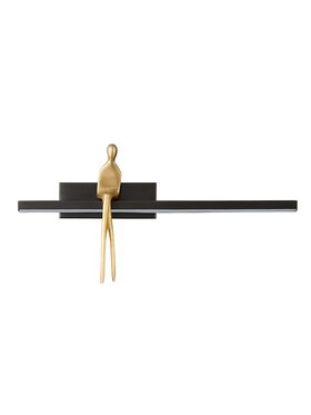 MIAhome MIAhome Kinkiet Lampa ścienna AMICI czarna 31 cm Czarny