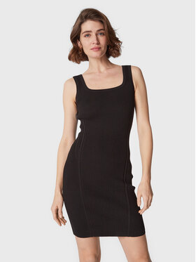 Calvin Klein Calvin Klein Sukienka dzianinowa Iconic K20K205447 Czarny Slim Fit
