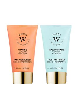 Warda Skincare Warda Skincare SKIN GLOW BOOST WITAMINA C NAWILŻAJĄCY 50m + KREM NAWILŻAJĄCY Z KWASEM 50ml Krem na dzień
