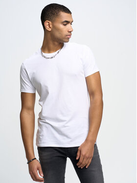 BIG STAR BIG STAR T-Shirt basic_101 Biały Basic Fit