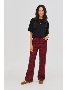 NAOKO NAOKO Jeansy Ruby Roar Bordowy Regular Fit