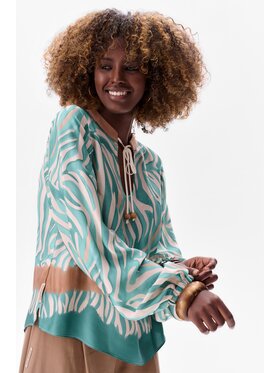 blue shadow blue shadow Bluzka Nova Zielony Regular Fit
