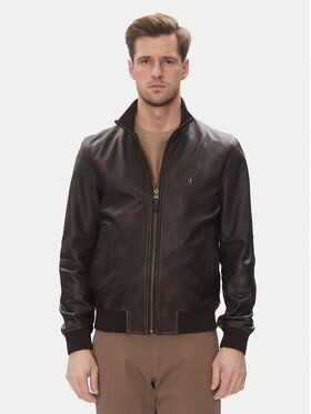 Aeronautica Militare Aeronautica Militare Μπουφάν δερμάτινο 251PN5043PL199 Καφέ Regular Fit
