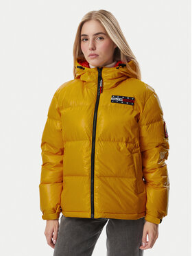 Tommy Jeans Tommy Jeans Pernata jakna Alaska  DW0DW23802 Žuta Oversize