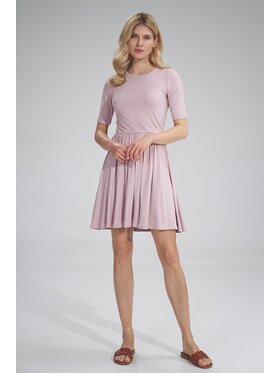 FIGL FIGL Sukienka M751 Różowy Regular Fit