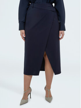 Fiorella Rubino Fiorella Rubino Gonna midi 1003L000516N034 Blu Regular Fit