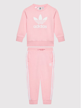 adidas adidas Dres Crew Sweatshirt Set HE4665 Różowy Regular Fit
