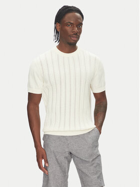 Lindbergh Lindbergh Pulover 30-804115 Écru Slim Fit