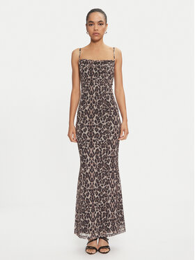 Gina Tricot Gina Tricot Každodenní šaty 24060 Hnědá Slim Fit