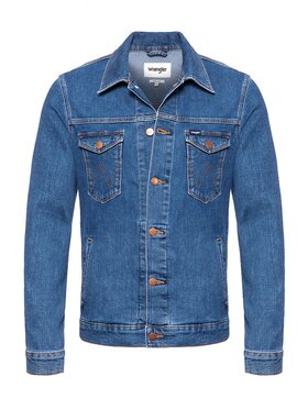 Wrangler Wrangler Kurtka jeansowa REGULAR JACKET Niebieski Regular Fit