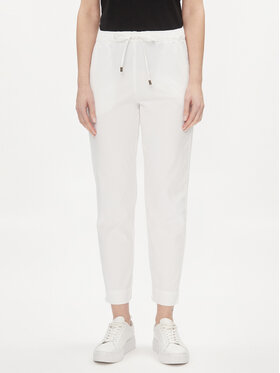 Max Mara Leisure Max Mara Leisure Riidest püksid Terreno 2416131058 Valge Regular Fit