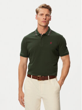 Beverly Hills Polo Club Beverly Hills Polo Club Tricou polo P-SS26M-P450111 Verde închis Regular Fit