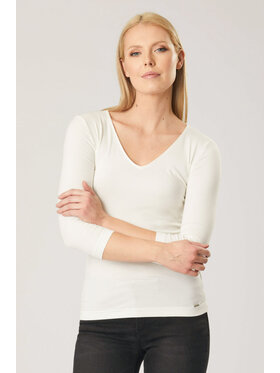 QUIOSQUE QUIOSQUE Blúzka YUE YUE TOP2 SS21 Écru Regular Fit