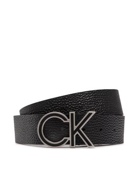 Calvin Klein Calvin Klein Pánsky opasok Adj Ck Metal Inlay Pb 35M K50K509752 Čierna