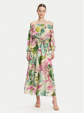 Guess Guess Rochie de vară W5GT16 WH9Z2 Verde Regular Fit