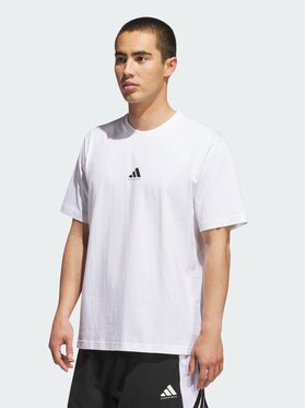 adidas adidas Koszulka techniczna 151229 Biały Loose Fit