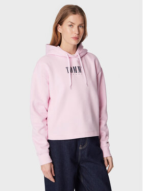 Tommy Jeans Tommy Jeans Felpa Essential Logo DW0DW14327 Rosa Relaxed Fit