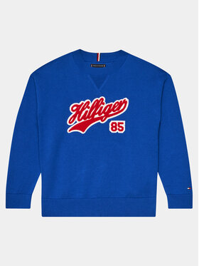 Tommy Hilfiger Tommy Hilfiger Суитшърт Script KB0KB08724 D Син Regular Fit