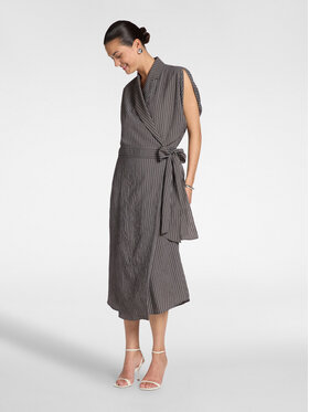 Elena Mirò Elena Mirò Sukienka koktajlowa 7063Z200120N051 Szary Regular Fit