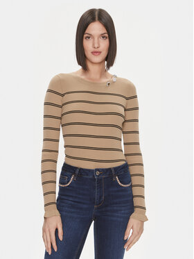 Liu Jo Liu Jo Pullover MF3001 MS99E Braun Slim Fit
