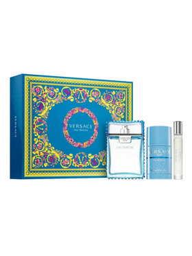 Versace Versace Man Eau Fraiche zestaw - woda toaletowa 100 ml + woda toaletowa 10 ml + dezodorant sztyft 75 ml Zestaw