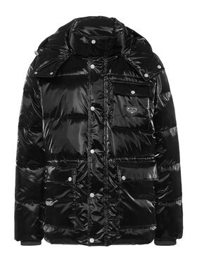 PHILIPP PLEIN PHILIPP PLEIN Vatovaná bunda 22881 Černá Regular Fit