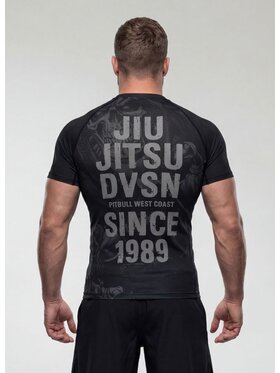 PITBULL PITBULL Koszulka techniczna JIU JITSU Czarny Regular Fit