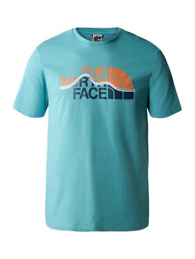 The North Face The North Face T-Shirt Mountain Line Tee Niebieski