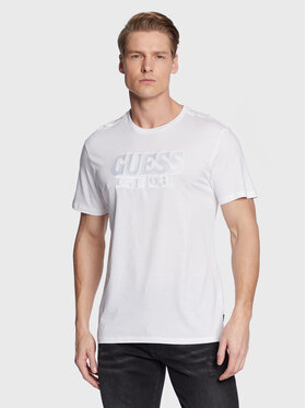 Guess Guess T-Shirt M3GI56 K9RM3 Biały Slim Fit