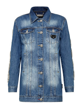 PHILIPP PLEIN PHILIPP PLEIN Džínsová bunda 2891 Modrá Regular Fit