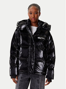 Karl Lagerfeld Jeans Karl Lagerfeld Jeans Winterjacke A4W15020 Schwarz Regular Fit