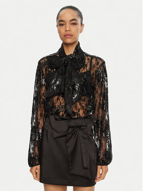 Kontatto Kontatto Blusa AI2025 Nero Regular Fit