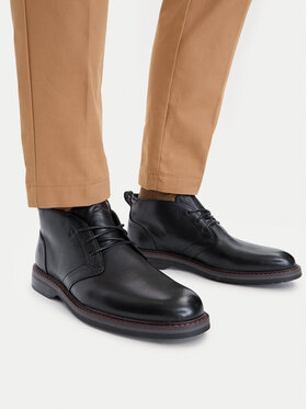 Clarks Clarks Šnurovacia obuv Aldwin2 Chukka 26329522 Čierna