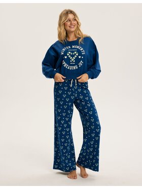 Esotiq Esotiq Piżama 44002 Niebieski Regular Fit