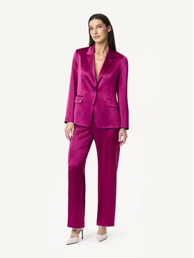 KMX Studio KMX Studio Spodnie materiałowe 807740010 Fioletowy Straight Fit