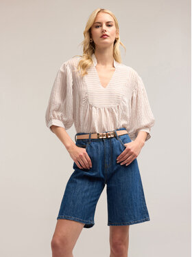 Motivi Motivi Blusa 2677W000726N0S1 Beige Over Fit